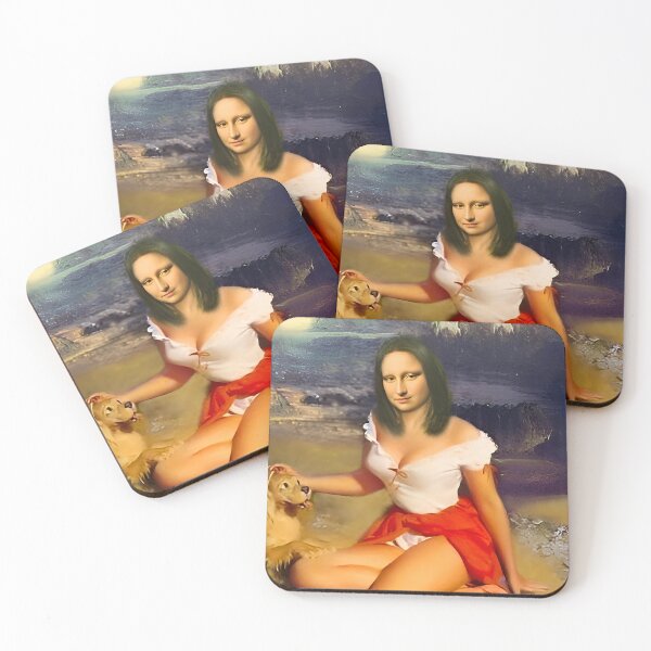Item preview, Mona Lisa Relaxing With A Dog  designed and sold by Teetans.