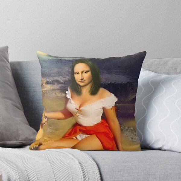 Item preview, Mona Lisa Relaxing With A Dog  designed and sold by Teetans.
