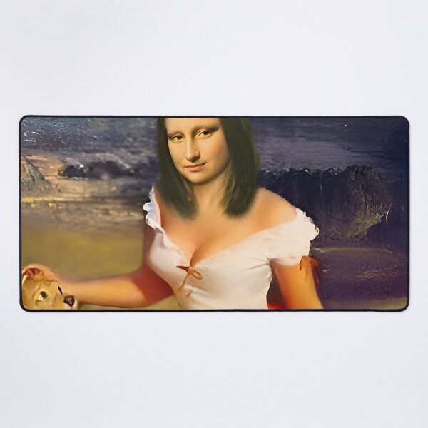 Item preview, Mona Lisa Relaxing With A Dog designed and sold by Teetans.