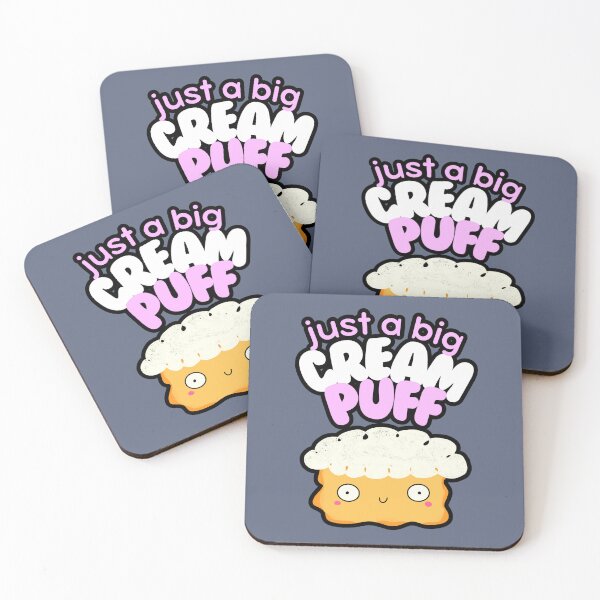 Item preview, Cream Puff Funny Kawaii Choux Puff Cartoon designed and sold by Renata Illustrata.