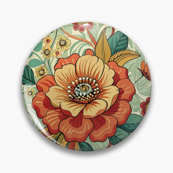Artikelvorschau, Nostalgische Blüten: Eine florale Vintage-Symphonie entworfen und verkauft von AgarutanPrint.