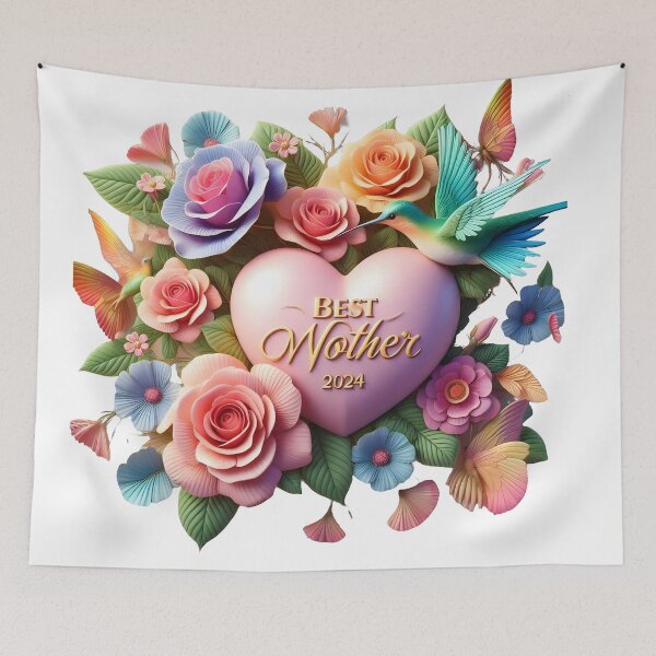 Item preview, Best Mother 2024: Mother's Day 2024 Heart in 3d designed and sold by sofia1971.