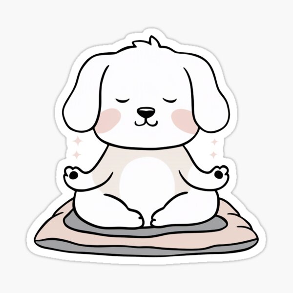 Item preview, Meditating Dog Cute designed and sold by canvadreamer444.