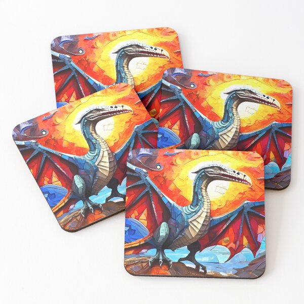 Item preview, Dinosaur Mosaic Abstract Style Artwork. designed and sold by FocusedArt.