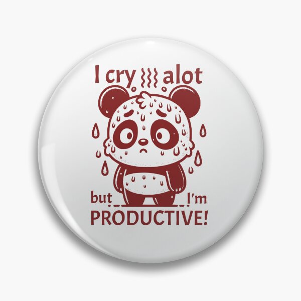 Item preview, I Cry Alot Cartoon Panda designed and sold by WanderWildlyCo.