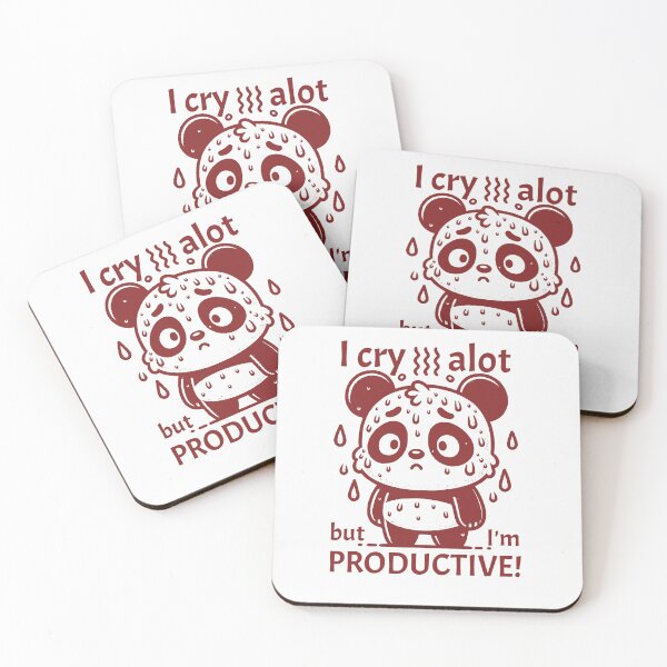 Item preview, I Cry Alot Cartoon Panda designed and sold by WanderWildlyCo.
