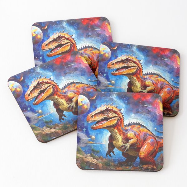 Item preview, Dinosaur Mosaic Abstract Style Artwork. designed and sold by FocusedArt.