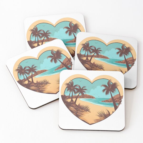 Item preview, Heart-Shaped Dreamy Beachscape designed and sold by Tom-Johnson.