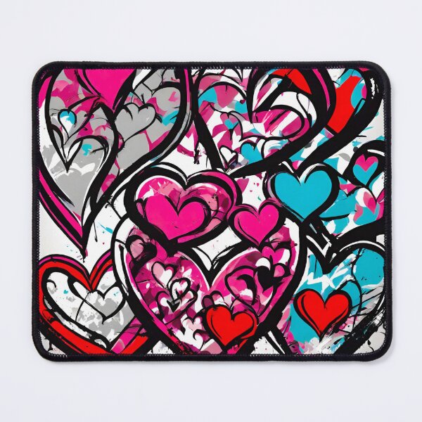 Item preview, Graffiti Hearts Valentine's Art designed and sold by Tom-Johnson.