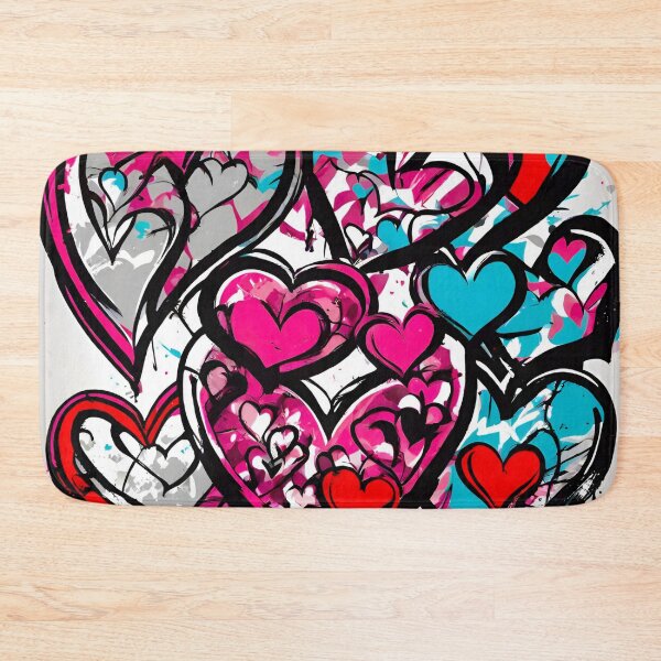 Item preview, Graffiti Hearts Valentine's Art designed and sold by Tom-Johnson.