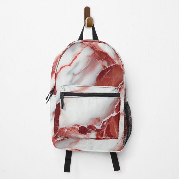 Item preview, Crimson Veins: Red and White Marble Texture designed and sold by Suzana Djordjevic.