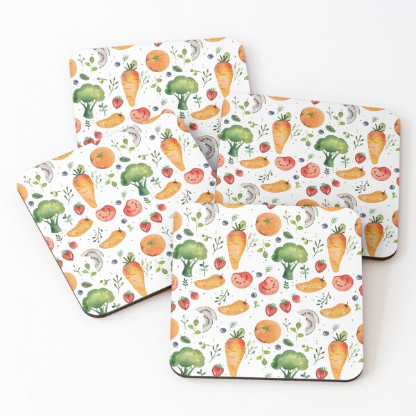 Item preview, Nutritious Bounty: Vibrant Fruits & Veggies Pattern designed and sold by adriaquart.