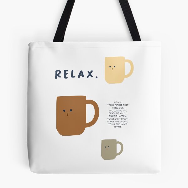 Item preview, RELAX. YOU'LL FIGURE THAT THING OUT | Simple Minimalist Design designed and sold by RM-Journey.