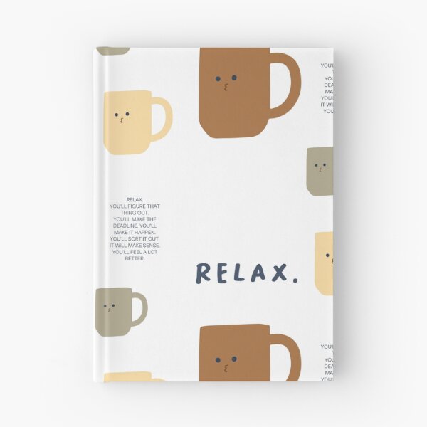 Item preview, RELAX. YOU'LL FIGURE THAT THING OUT | Simple Minimalist Design designed and sold by RM-Journey.
