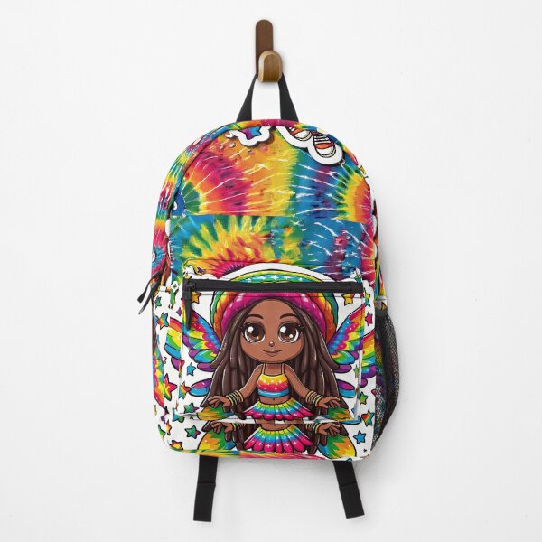 Item preview, Tie Dye Rasta Fairy, Cute Little Girl, Black Girl Cartoon, Reggae Rastafairyan, Tie Dye Rastafarian, Gift for Child designed and sold by Anticulture.