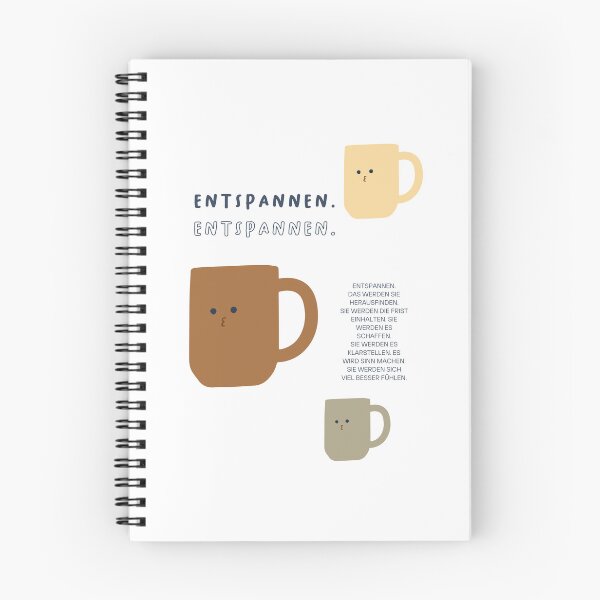 Item preview, ENTSPANNE DICH. DU WIRST DAS HERAUSFINDEN | Simple Minimalist Design designed and sold by RM-Journey.