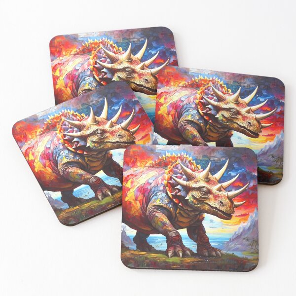 Item preview, Dinosaur Mosaic Abstract Style Artwork. designed and sold by FocusedArt.