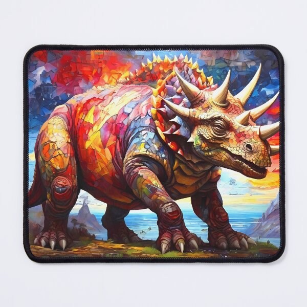 Item preview, Dinosaur Mosaic Abstract Style Artwork. designed and sold by FocusedArt.