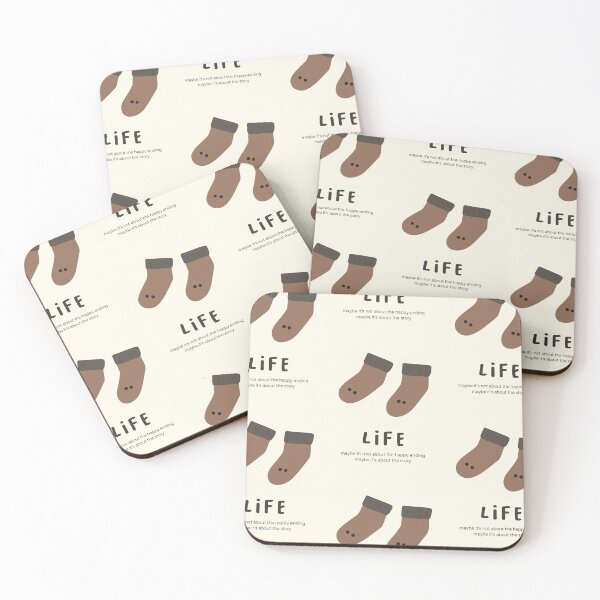 Item preview, Life - Maybe It's Not About the Happy Ending, Maybe It's About the Story | Minimalist Design designed and sold by RM-Journey.