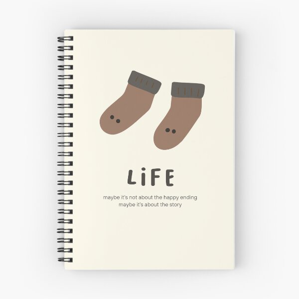 Item preview, Life - Maybe It's Not About the Happy Ending, Maybe It's About the Story | Minimalist Design designed and sold by RM-Journey.