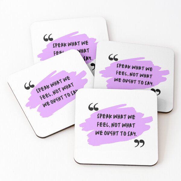 Item preview, King Lear Quote Speak What We Feel William Shakespeare  designed and sold by julyperson.