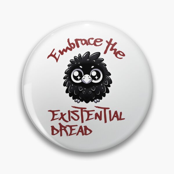 Item preview, Embrace Dread Kawaii Crow designed and sold by WanderWildlyCo.