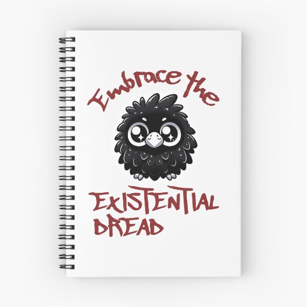 Item preview, Embrace Dread Kawaii Crow designed and sold by WanderWildlyCo.