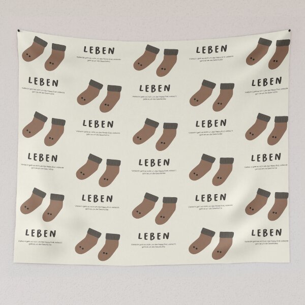 Item preview, Leben - vielleicht geht es nicht um das glückliche Ende, vielleicht geht es um die Geschichte | Minimalist Design designed and sold by RM-Journey.