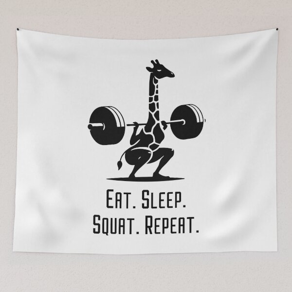 Item preview, Giraffe squat | Gym Bro designed and sold by Weknes.