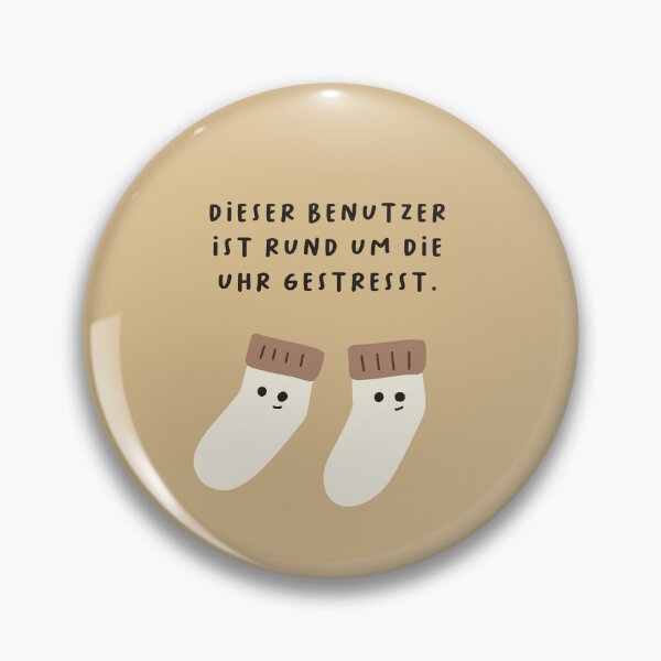 Item preview, Dieser Benutzer ist rund um die Uhr gestresst. | Minimalist Design designed and sold by RM-Journey.