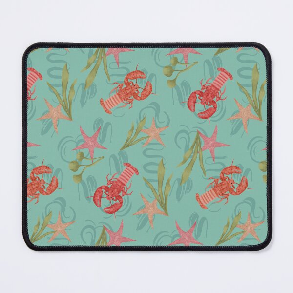 Item preview, Curstacean core lobster ocean party - light teal designed and sold by JasmineGDesigns.