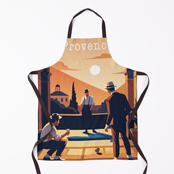 Item preview, Pétanque players in Provence Côte d'Azur designed and sold by BelleRiviera.