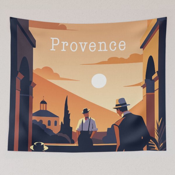 Item preview, Pétanque players in Provence Côte d'Azur designed and sold by BelleRiviera.