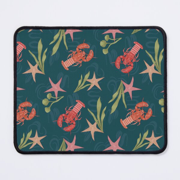 Item preview, Crustacean core lobster ocean party - dark blue teal designed and sold by JasmineGDesigns.