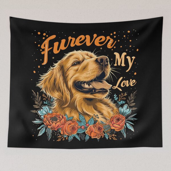 Item preview, Furever my love, funny golden retriever owner mom or dad parent saying quote designed and sold by PictureUp.