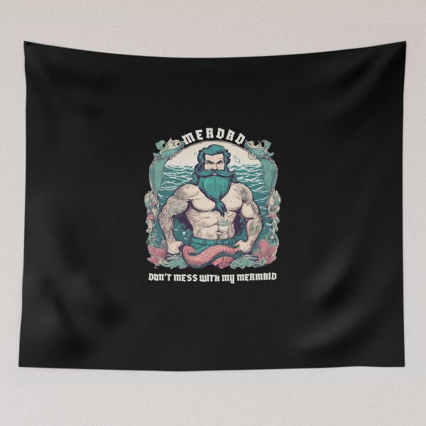 Item preview, Dad of the Birthday Girl - Merdad Manly Mermaid Birthday Party designed and sold by triharder12.