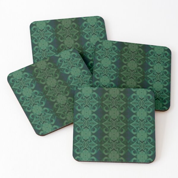 Item preview, [L] Emerald Forest Gothic Flora Stripe designed and sold by SageFolio.