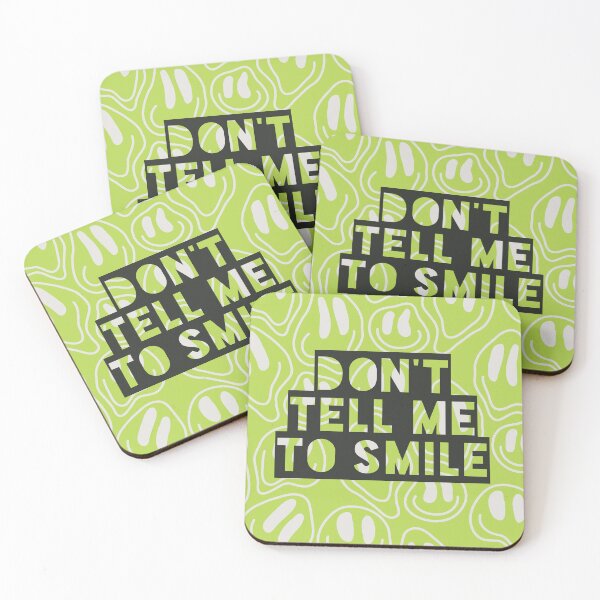 Item preview, Don't Tell Me To Smile - Green designed and sold by olivepopprints.