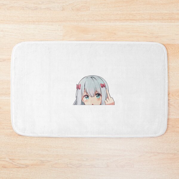 Item preview, Sagiri Middle Finger Anime Peeker designed and sold by DailyVibe.