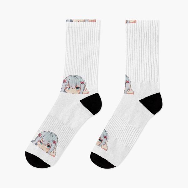 Item preview, Sagiri Middle Finger Anime Peeker designed and sold by DailyVibe.