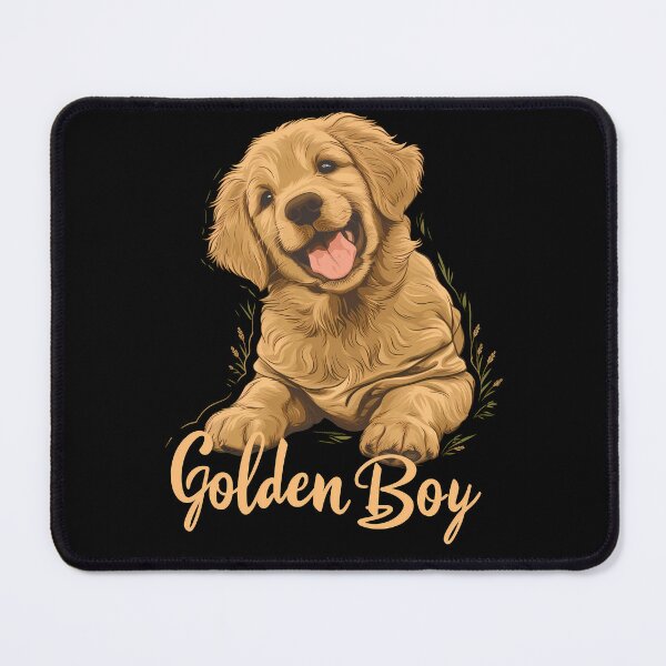 Item preview, Golden retriever boy happy dog pet smile portrait for mom or dad parent, children owner designed and sold by PictureUp.
