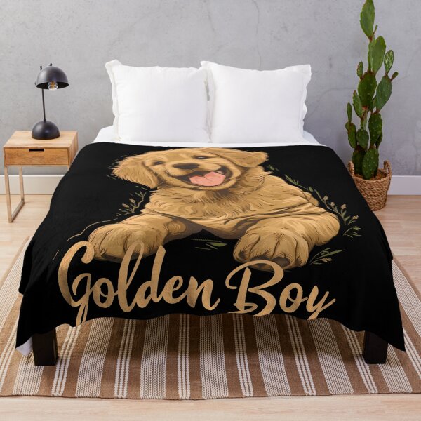 Item preview, Golden retriever boy happy dog pet smile portrait for mom or dad parent, children owner designed and sold by PictureUp.