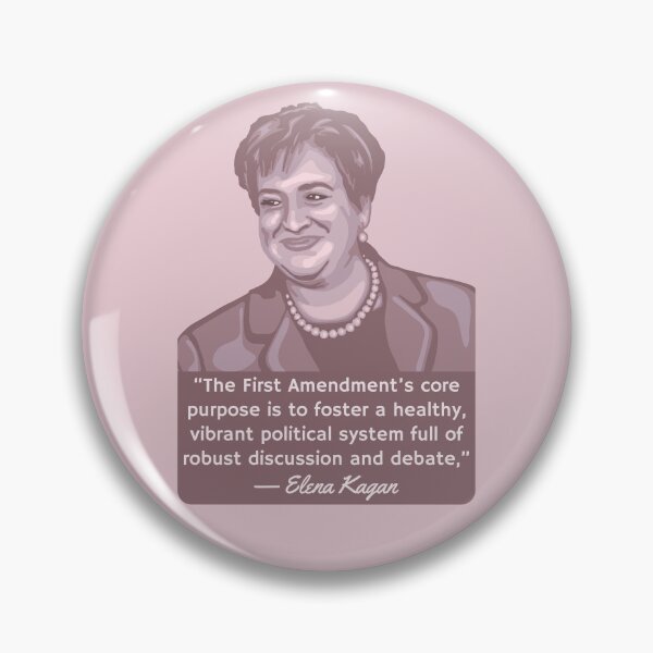 Item preview, Elena Kagan Portrait and Quote designed and sold by Unhinged Heather.