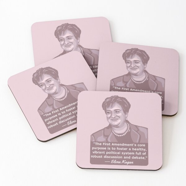 Item preview, Elena Kagan Portrait and Quote designed and sold by Unhinged Heather.