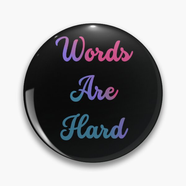 Item preview, Words Are Hard - tricolour designed and sold by CasaFortis.