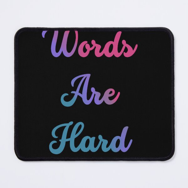 Item preview, Words Are Hard - tricolour designed and sold by CasaFortis.