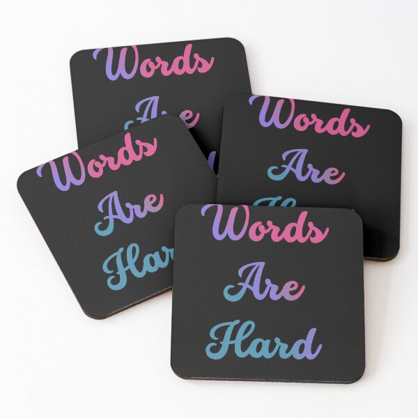 Item preview, Words Are Hard - tricolour designed and sold by CasaFortis.
