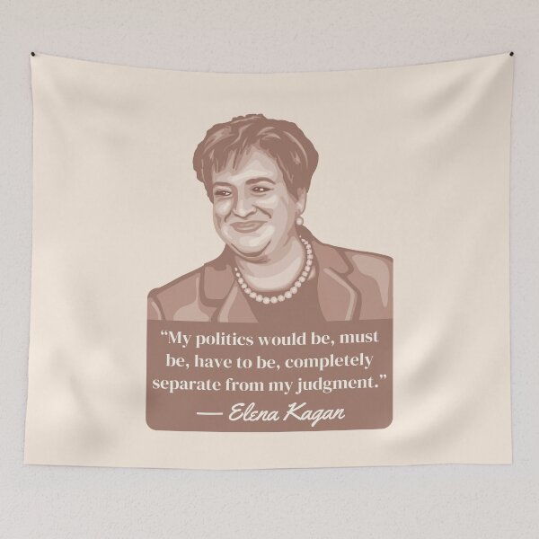 Item preview, Elena Kagan Portrait and Quote designed and sold by Unhinged Heather.
