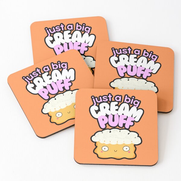 Item preview, Cream Puff Funny Kawaii Choux Puff Cartoon designed and sold by Renata Illustrata.