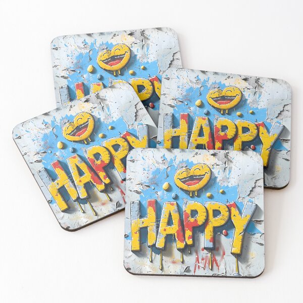 Item preview, Happy designed and sold by AI-Only Creations.